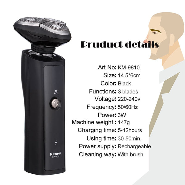 Rechargeable Electric Shaver