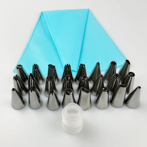 24 Nozzle Cake Decorating Set + 1 Pastry Bags