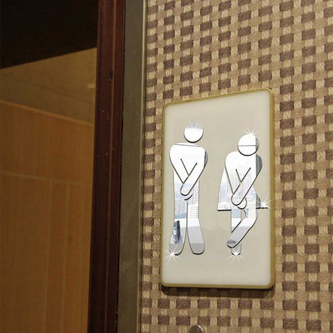 Acrylic Toilet Room Sign